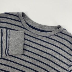 Eddie Bauer T Shirt Mens Extra Large Tall Gray Outdoor Thermal Waffle Knit Cabin